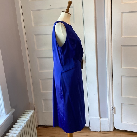 NWT Talbots Royal Blue Sleeveless Dress, Size 14 - Picture 7 of 12